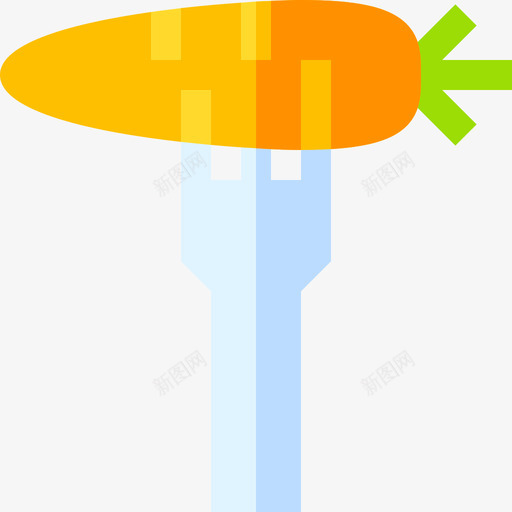 胡萝卜健康49扁平图标svg_新图网 https://ixintu.com 健康 扁平 胡萝卜