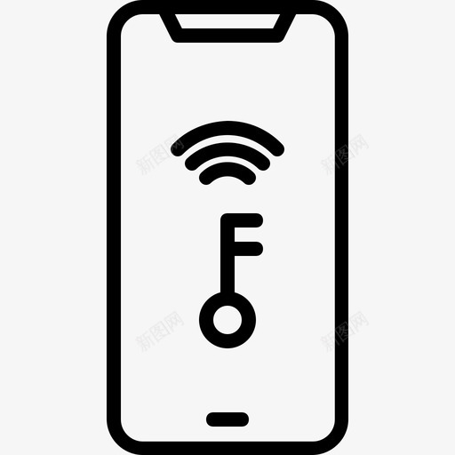 卡片wifi酒店iphonex图标svg_新图网 https://ixintu.com iphone wifi 卡片 旅行 酒店 钥匙