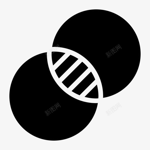 数学交集集合图标svg_新图网 https://ixintu.com 主题 交集 子集 学习 实体 数学 集合