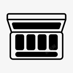 妩媚女人化妆品眼影眼影化妆品化妆图标高清图片