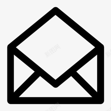 打开邮件电子邮件阅读图标图标