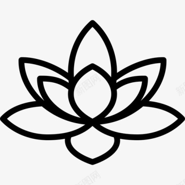 莲花瑜伽图标图标