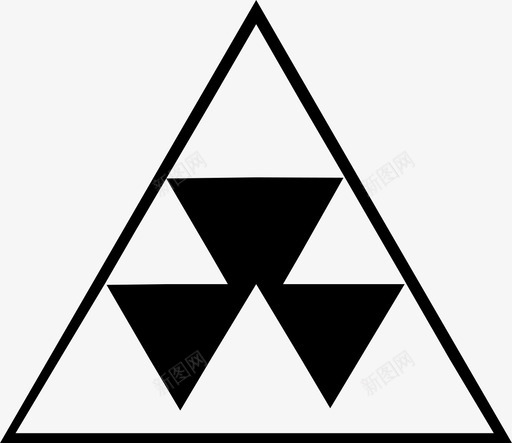三角形金字塔图标svg_新图网 https://ixintu.com 三角形 金字塔