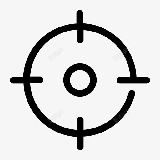 目标业务头部图标svg_新图网 https://ixintu.com 业务 头部 射击 狙击手 目标 管理