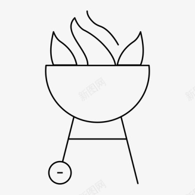 烧烤烹饪美食图标图标