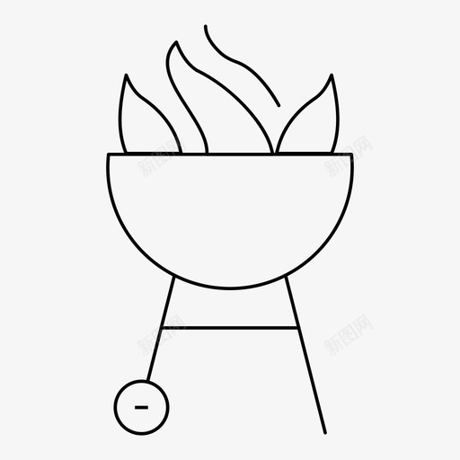 烧烤烹饪美食图标svg_新图网 https://ixintu.com 新年 晚餐 烧烤 烹饪 细线 美食