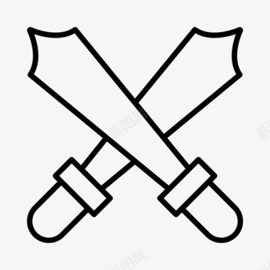剑古董工艺品图标图标