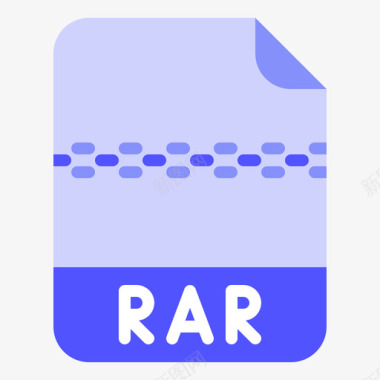 Rar文件扩展名4平面图标图标