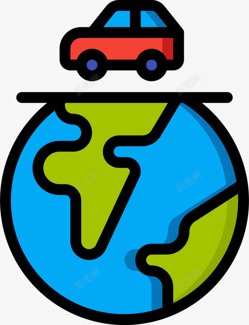 公路旅行公路旅行9线性颜色图标svg_新图网 https://ixintu.com 公路 旅行 线性 颜色