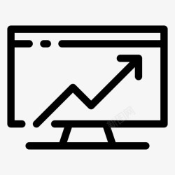 流量销售流量营销报告图标高清图片