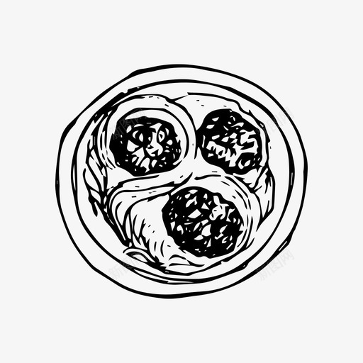 昆奈尔面条食物手绘素描图标svg_新图网 https://ixintu.com 奈尔 手绘 素描 菜单 面条 食物