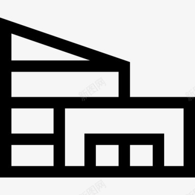 购物中心城市40直线型图标图标