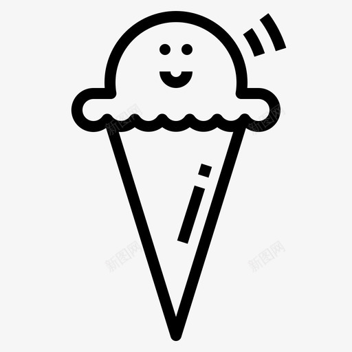 冰淇淋甜点夏天图标svg_新图网 https://ixintu.com 冰淇淋 夏天 甜点 面包店