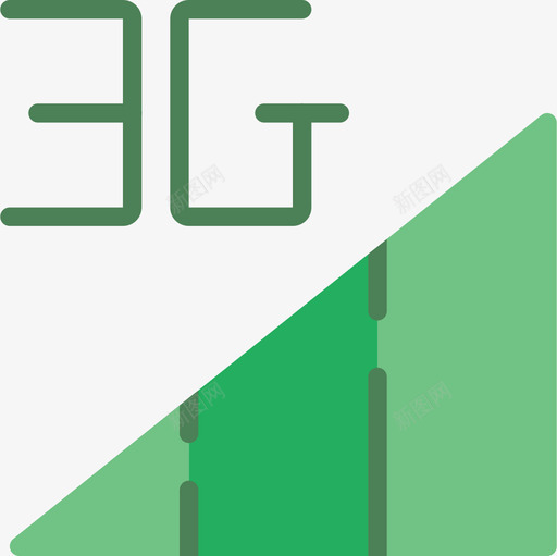 3g移动接口3扁平图标svg_新图网 https://ixintu.com 3g 扁平 接口 移动