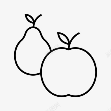 水果苹果吃图标图标