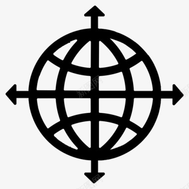全球网络连接地球图标图标