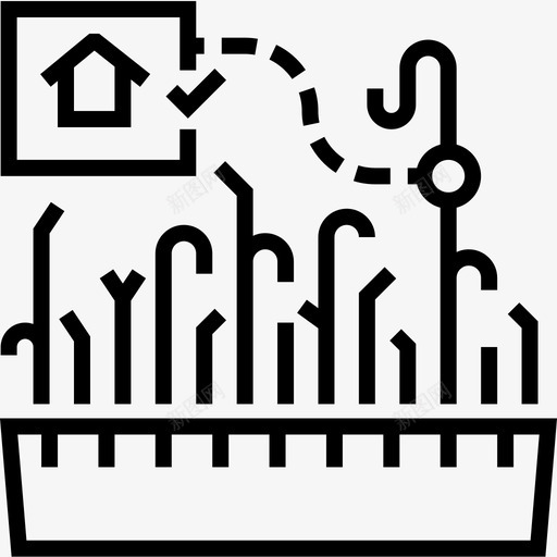 自动化domotics27线性图标svg_新图网 https://ixintu.com domotics 线性 自动化