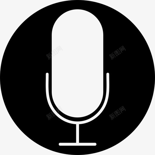 麦克风音频音乐图标svg_新图网 https://ixintu.com 录制 录音 音乐 音频 麦克风