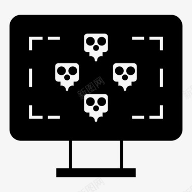 电脑犯罪黑客图标图标