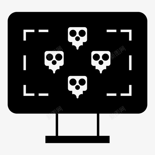 电脑犯罪黑客图标svg_新图网 https://ixintu.com 头骨 犯罪 电脑 笔记本 网络 黑客
