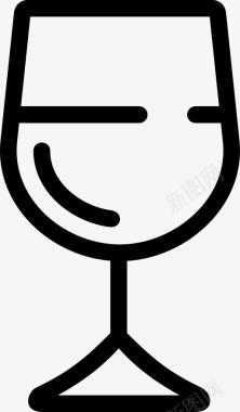 葡萄酒杯子饮料图标图标