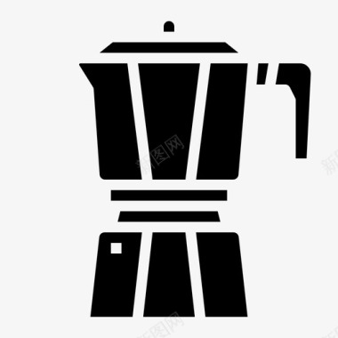 莫卡壶咖啡80加满图标图标