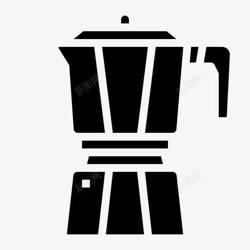莫卡壶咖啡80加满图标svg_新图网 https://ixintu.com 加满 咖啡 莫卡壶