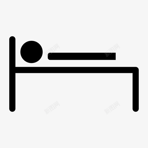 睡眠睡觉休息图标svg_新图网 https://ixintu.com 休息 假日 图标 字形 睡眠 睡觉