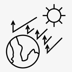 能源效应温室效应生物量充电图标高清图片