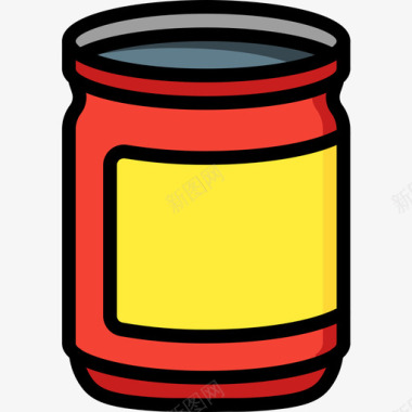 罐子容器5线颜色图标图标