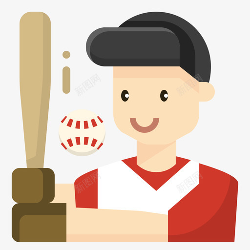 棒球职业28持平图标svg_新图网 https://ixintu.com 持平 棒球 职业