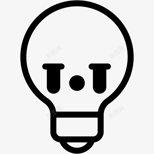 哭表情情绪图标svg_新图网 https://ixintu.com 情绪 感觉 灯泡 表情