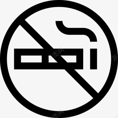 禁止吸烟健康47直系图标图标