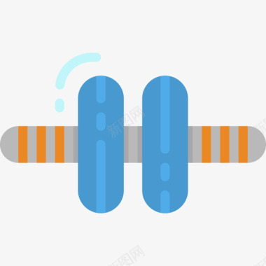 56号健身房平底滚筒图标图标