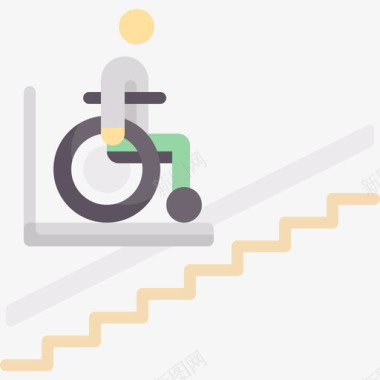 电梯残疾人援助10平的图标图标