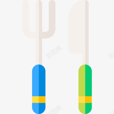 餐具野餐46扁平图标图标