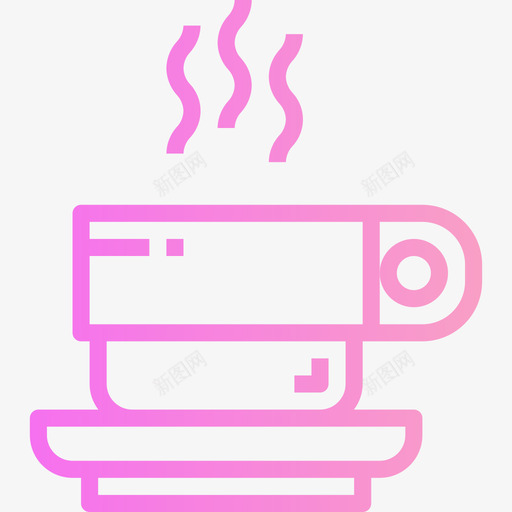 咖啡杯34号咖啡厅梯度图标svg_新图网 https://ixintu.com 34号 咖啡厅 咖啡杯 梯度