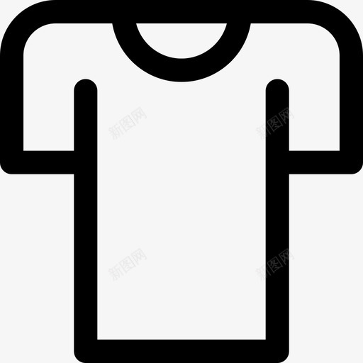 T恤衣服158直线型图标svg_新图网 https://ixintu.com 直线 线型 衣服
