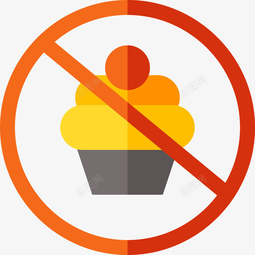 没有蛋糕健康49平的图标svg_新图网 https://ixintu.com 健康 平的 没有 蛋糕
