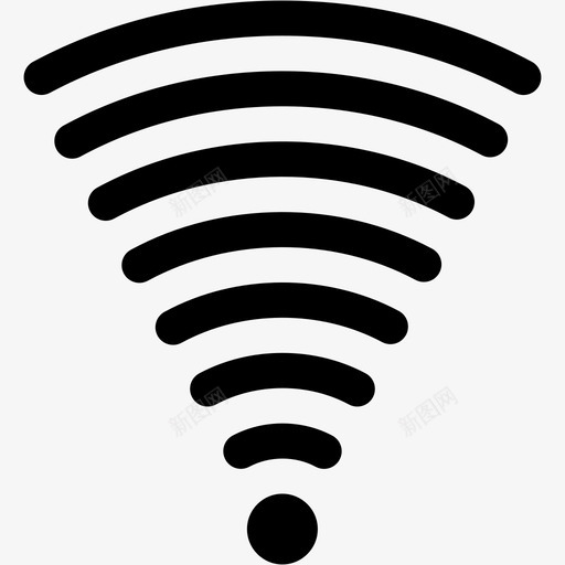 全wifi信号互联网状态图标svg_新图网 https://ixintu.com wi-fi wifi 互联网 信号 固态 图标 状态 通信