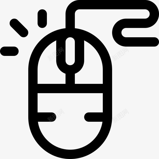 线性28硬件点击器图标svg_新图网 https://ixintu.com 点击 硬件 线性