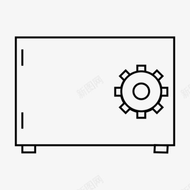 储物柜安全储物柜钱保险箱图标图标