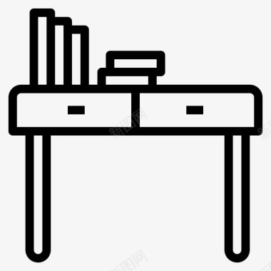 书桌家具装饰8直线型图标图标