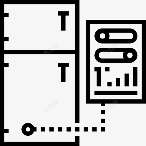 冰箱domotics27直线型图标svg_新图网 https://ixintu.com domotics 冰箱 直线 线型