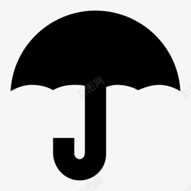 雨伞沙滩伞保险图标图标
