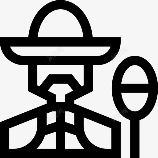 Mariachi5月5日线性图标svg_新图网 https://ixintu.com 5日 5月 Mariachi 线性