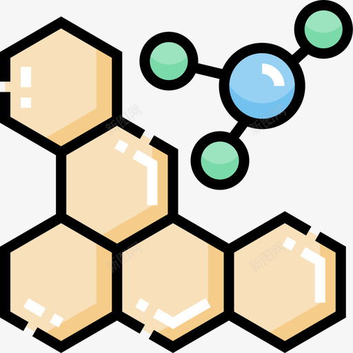 分子健康46线性颜色图标svg_新图网 https://ixintu.com 健康 分子 线性 颜色