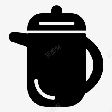 茶壶饮料咖啡图标图标