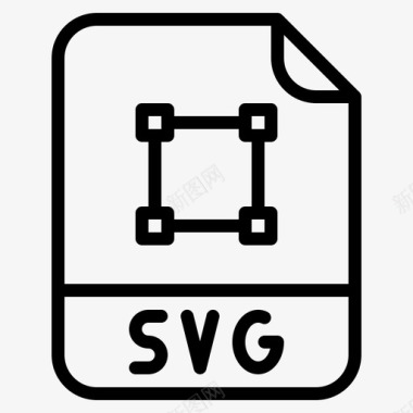 Svg文件扩展名2大纲图标图标