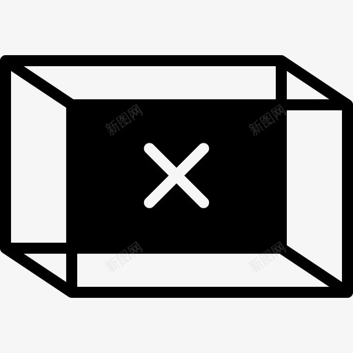 空的空白的盒子图标svg_新图网 https://ixintu.com 容器 白的 盒子 空白 空的